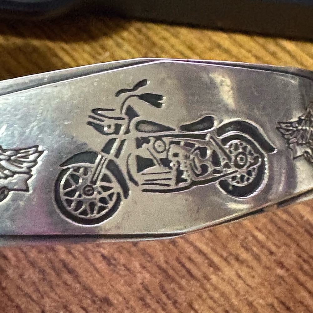 S79 Harley Davidson Sterling Cuff Bracelet